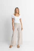 Rhythm Rumi Check Wide Leg Pant