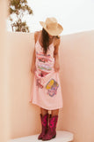 SABBI The Flamingo Racing Maxi Dress - Pink