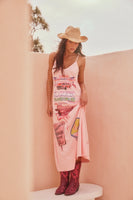 SABBI The Flamingo Racing Maxi Dress - Pink