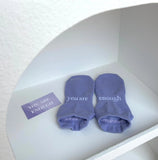 ‘You Are Enough’ (Lilac) Grip Socks