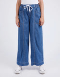 Elm Alora Wide Leg Jean - Mid Blue Wash