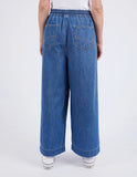 Elm Alora Wide Leg Jean - Mid Blue Wash