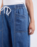 Elm Alora Wide Leg Jean - Mid Blue Wash