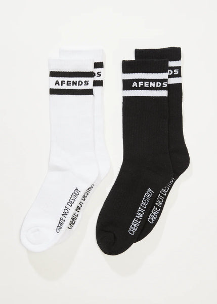 AFENDS Create Not Destroy Socks - 2 Pack