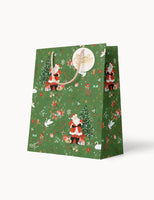 Bespoke Letterpress Small Christmas Gift Bag - Santas Wonderland