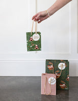 Bespoke Letterpress Small Christmas Gift Bag - Santas Wonderland