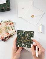 Bespoke Letterpress 12 Pack Christmas Small Card Boxset - An Enchanted Christmas