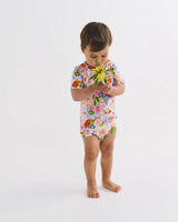 Kip & Co Meandering Meadow Organic Short Sleeve Romper