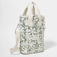 Sunnylife Canvas Drinks Cooler Bag - The Vacay Olive