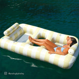 Sunnylife Luxe Twin Hammock Float - Mango Bay Soft Mustard