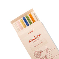 Sucker Cocktail Glass Drinking Straws - Multi-colour