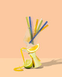 Sucker Cocktail Glass Drinking Straws - Multi-colour