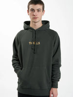 Thrills Secret Garden Raglan Pull On Hood - Oil Green