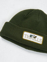 Thrills Classic Waffle Beanie - Oil Green