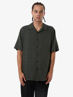 Thrills Airborne Bowling Shirt - Grape Leaf