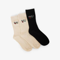 Thrills Signature Rose 3 Pack Sock