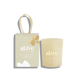 Al.ive Body Mini Soy Candle Bauble - Golden Wattle & Citrus