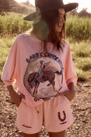 SABBI The Crazy Horse Tee in Pink