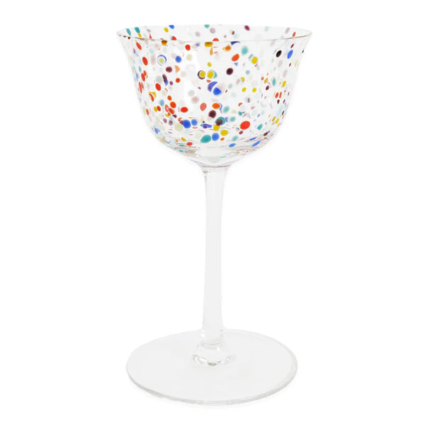 Kip & Co Party Speckled Coupe Glass - 2p Set