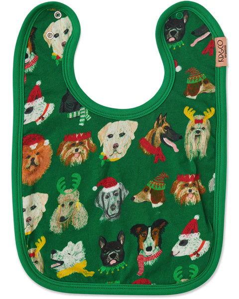 Kip & Co Santa's Little Helper Organic Cotton Bib