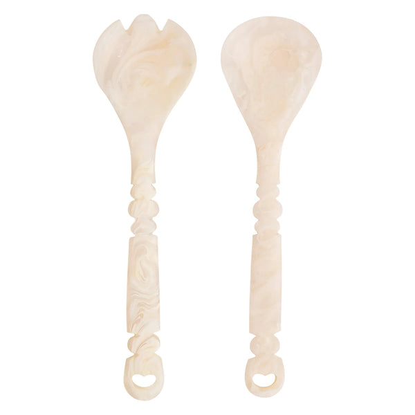 Sage & Clare Salad Servers - Vanilla