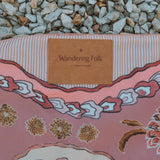 Wandering Folk Dahlia Picnic Rug - Rose