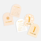 Fox & Fallow Baby Milestone Card Set - Helios