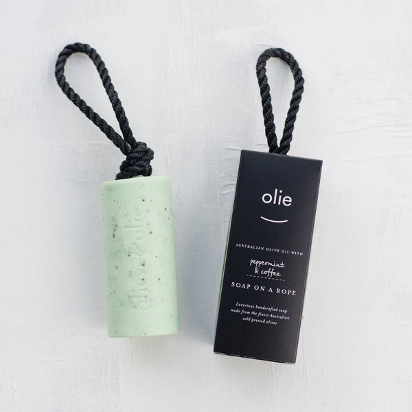 Olieve & Olive Soap on a rope